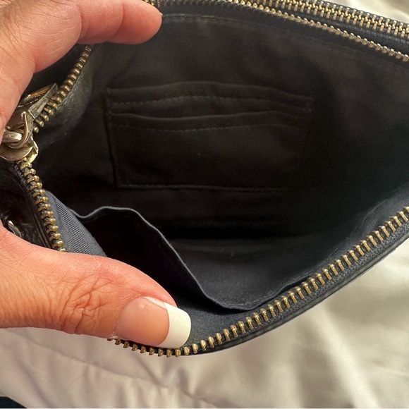 Vintage Coach Lyla Double Gusset Crossbody Bag Black - Picture 9 of 12